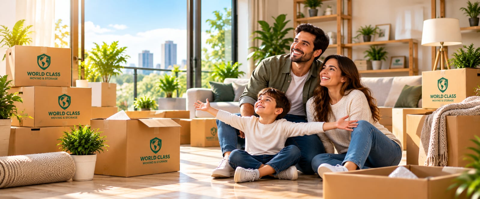 Interstate moving and packing support by World Class Moving and Storage