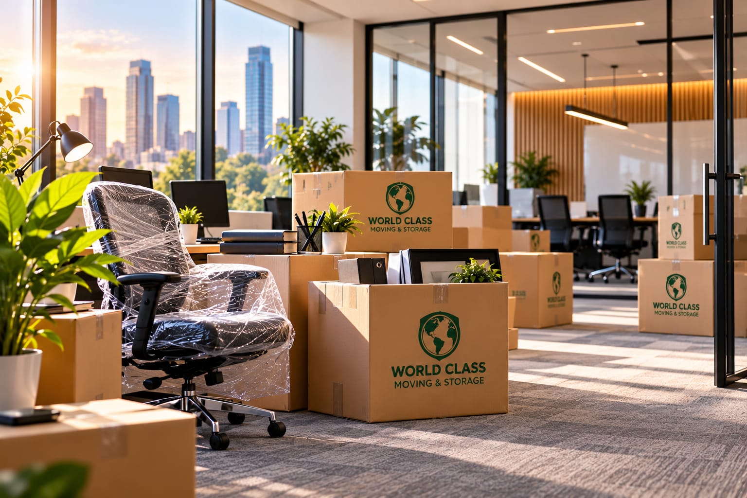 Office Moving & Relocation by World Class Moving & Storage